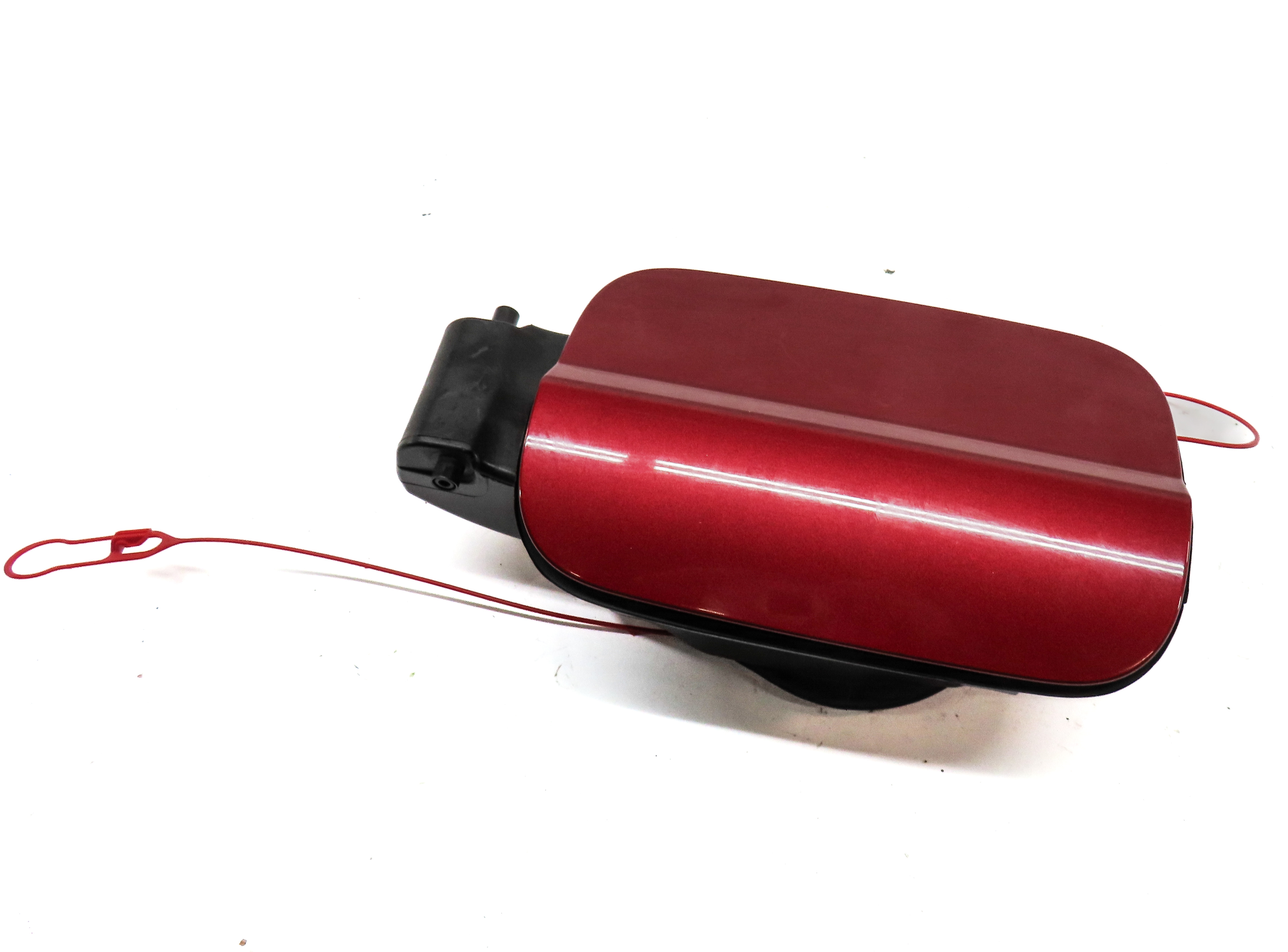 2012-2018 AUDI A6 S6 (C7) FUEL TANK DOOR LID COVER TRIM w/ HOUSING (RED) — exact item pictured